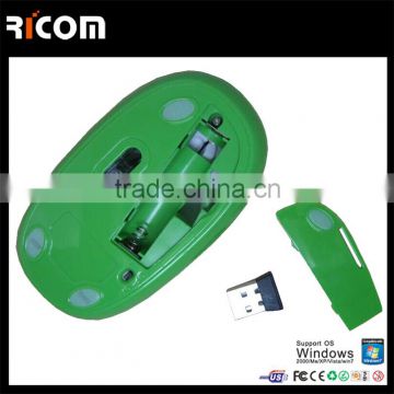 2016 Factory custom logo and color cheap Silicone wireless mouse, optical Silicone mouse--MW7056 Shenzhen Ricom