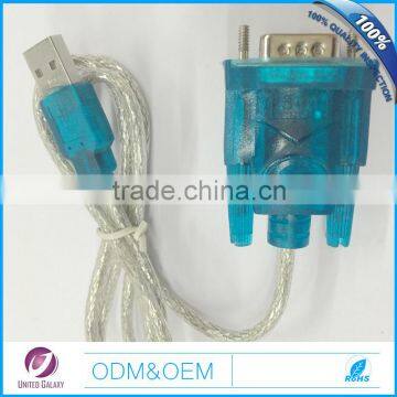 USB to RS232 DB9 9pin OD5mm PVC Male to Male cable with DB9 to DB15 connector