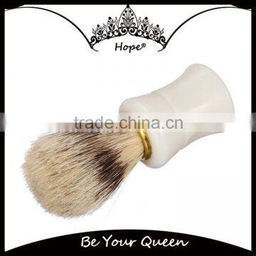 New arrival high quality white plastic handle shaving brush