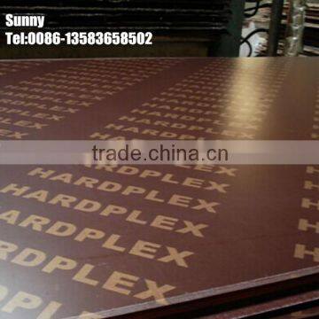 Marking hardplex film faced plywood