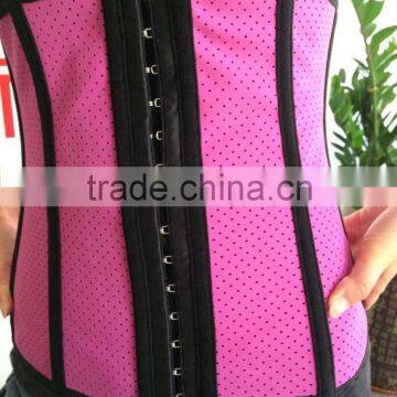 100% Latex Strapeless 9 Steel Bones With Air Holes Waist Cinchers photo-4