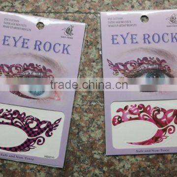 2016 best seller eco-friendly high quality fashion sexy eyes tattoo sticker