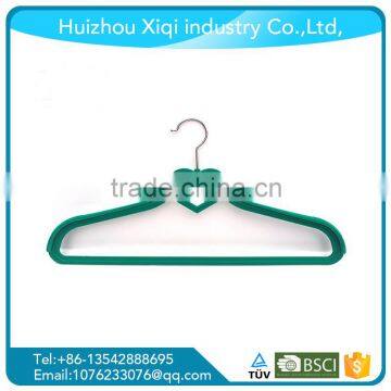 Non-Slip Beige Velvet Coat Hangers for Wide Shoulder photo-5