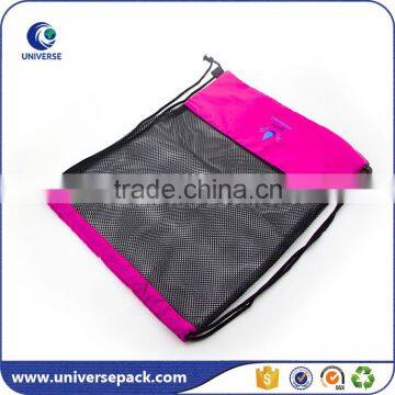 High quality customized deisgn mesh packaging bags with drawstring for shoes