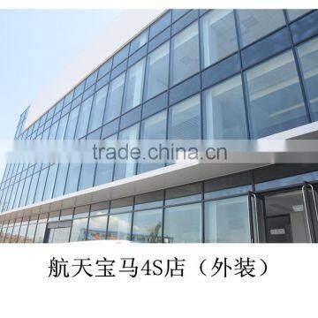 BMW window glass, Low-E insulated tempered glass, glass facade.