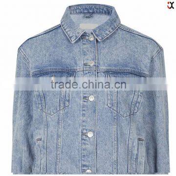 Latest Trend Jeans Girls Blue Fashion Denim Overall (JXA046) photo-4