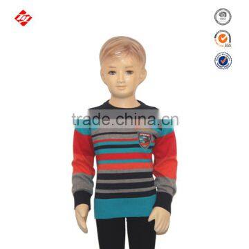 2016 Boys' 100%Contton Long-sleeves latest design boy pullover sweater design,