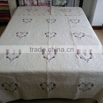 Luxury cotton embroidery bedding set