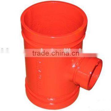 2"-10" Grooved Fitting Reducing Tee Manufacturer in China