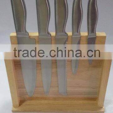6 sets stainless steel hollow handle kitchen knife set kitchen utensils combination acrylic knife block