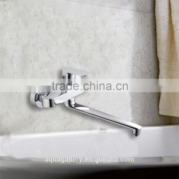 Wall Mounted Bath Faucet with Long Spout Tub Filler