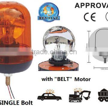 E-MARK Revolving Halogen Warning Light, ECE MARK Rotating Halogen Warning Beacon(SR-BL-503R-6)With Single Bolt Mount Beacon