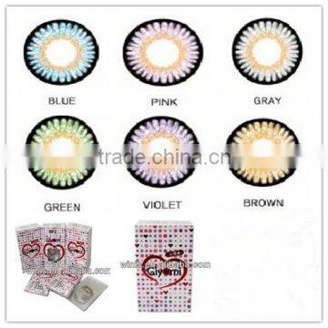 tri tone color contact lens Giyomi bambi lenses Factory sealed