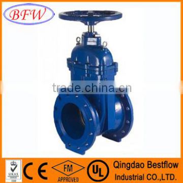 ansi/bs/din non rising stem ductile iron cast iron soft seal gate valves