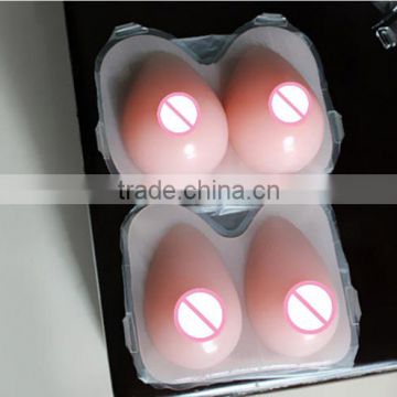 tasteless non-toxic skin-friendly breathable lifelike soft high elastic silicone gel breast forms for cross dresser big boobs