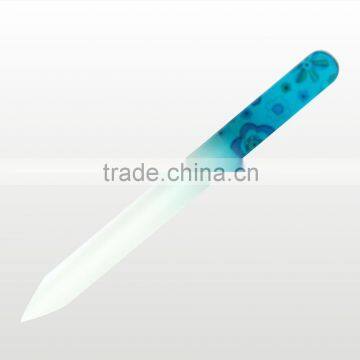 colorful salon use double side glass nail file