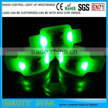 2016 high quality led bracelet,party led flashing bracelet,radio/remote/wireless control led bracelet for party,event,festival