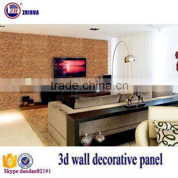 Eco-friendly 3d effect wood decorative wall panel wood tv wall panels