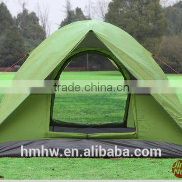 3 person Double door fiberglass pole camping/travelling tent