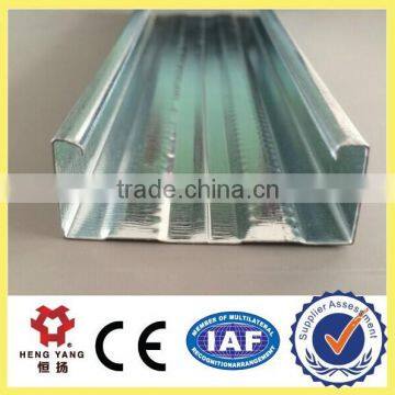 galvanized steel c channel/metal stud sizes for gypsum drywall