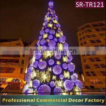 Outdoor PVC giant Led motif tree light artificial christmas tree