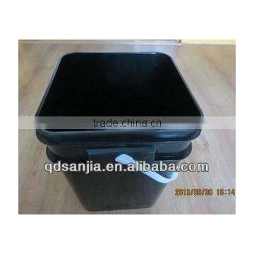 Multi-function Black oblong plastic buckets sell well