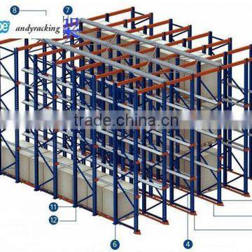 heigh storage capacity cool room pallet storage racking system