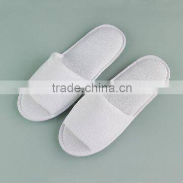 Disposable Economy Terry Towel Cloth Hotel Bathroom Slipper Open Toe