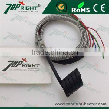 High Quality Industrial Spring Hot Runner coil heater with metal braid wire