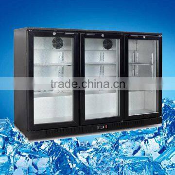 320L Commercial 3 Open Doors digital thermostat with LED display counter top chiller