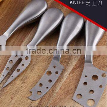 4 pcs stainless steel hollow cheese knife set