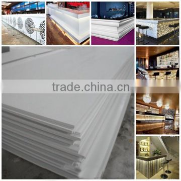 Free sample polished white artificial stone for marble counter