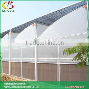 Sawtooth type indoor greenhouses fiberglass greenhouse panels