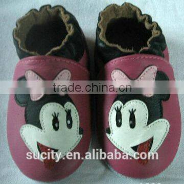 wholesale lovely soft sole baby leather shoes baby leather moccasins