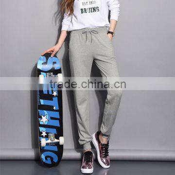 2016 pants female straight loose size casual pants students closing Wei pants mm fat thin thin section