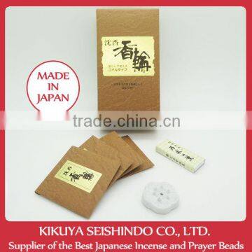 Tennendo Incense Coils, Korin, Agarwood Coils, 10 Agarwood coils, Incense coils, bloom stick, Japanese incense, Japan incense