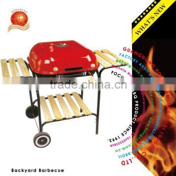 BSCI factory Durable big size Hamburg charcoal Barbecue Backyard bbq grill