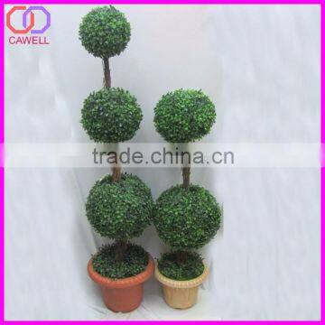 led lighted silk artificial topiary grass ball tree