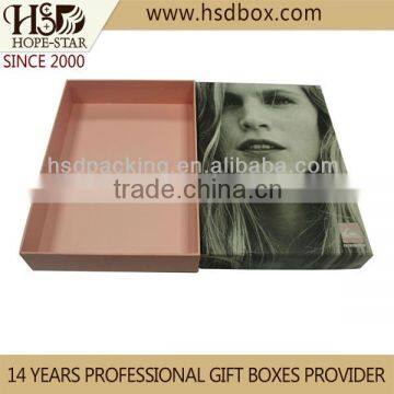 2016 Matte Lamination Custom Hair Extension Packaging, Folding Drawer Paper Hair Extension Packaging Box photo-4