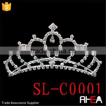 Factory Directly Rhinestones Tiara Comb