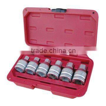 6 pc 3/4" Drive Socket Set, Includes Hex Socket Bit