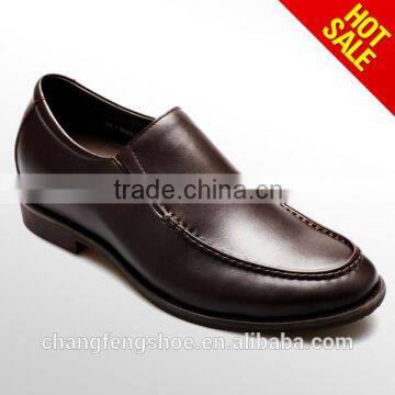 Slip-on Men Casual Shoes European Style Men Height Increasing Genuine Leather Leisure Shoes