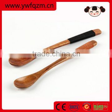 Wooden spoon with string slip coffee spoon