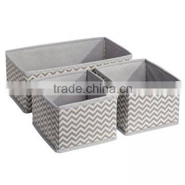 Chevron Fabric Storage, Dresser Drawer Organizer -3 Piece Set photo-2