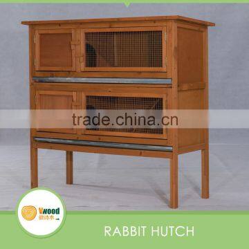 Durable Solid Wood Plus Penthouse Rabbit Hutch with Attic