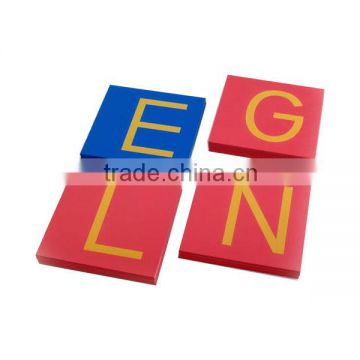 Montesslri material toys for capital case sandpaper letters print only