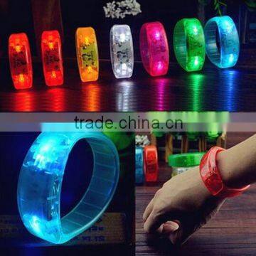 Light Glows Bracelet / Voice Control LED Wristbands / flashing led wristbands