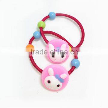 Funny Cute Cartoon Hair Ponytail ties Soft PVC Elastic Hair rubber band