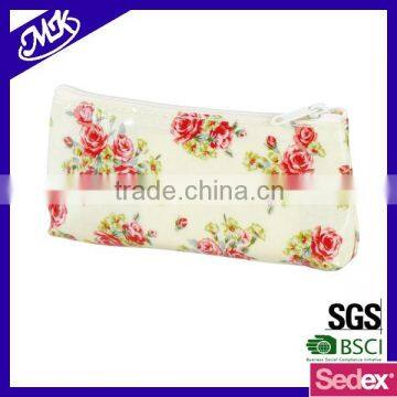 Promotional flower print mini coin wallet purse high quality