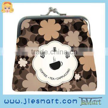 JSMART small coin purse coffee brand budget gift customized bag